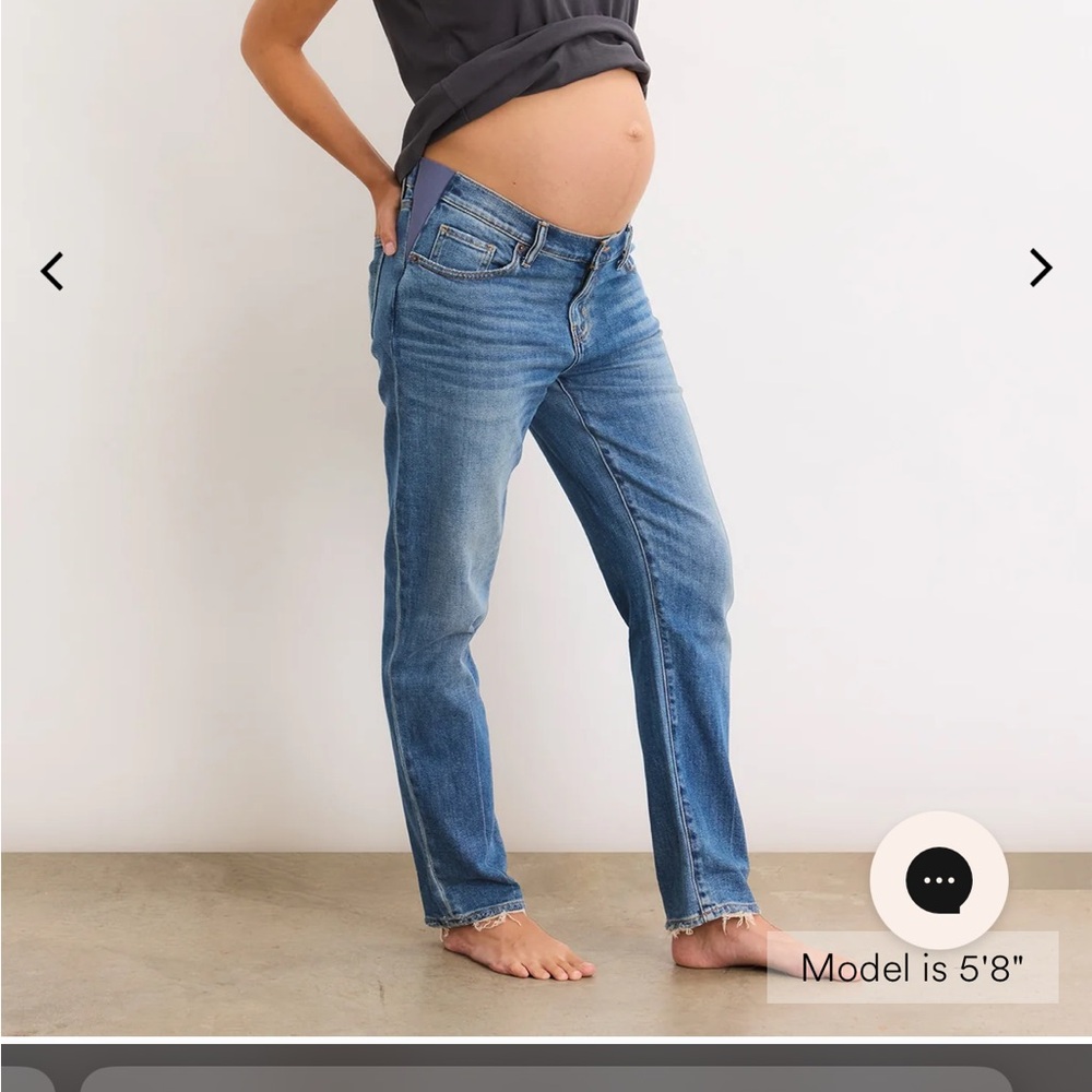 NWT Hatch boyfriend maternity jeans Indigo 28